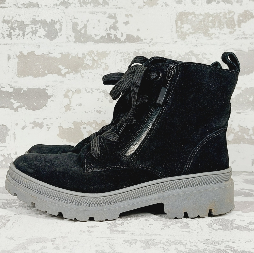 New Ara Ankle boots Dover black High Soft Zip Lace Up Ankle Boots K116